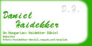 daniel haidekker business card